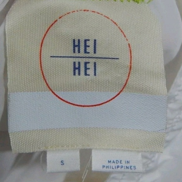 Hei Hei Anthro Eyelet Windbreaker Ivory White - Picture 3 of 6